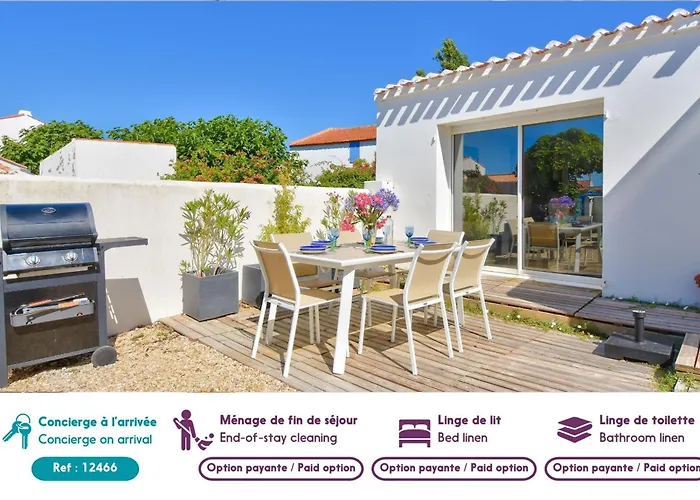 Ferienhaus A 800 M De La Mer, Jolie Maison Avec Jardin Pour 7 L'Epine (Vendee)